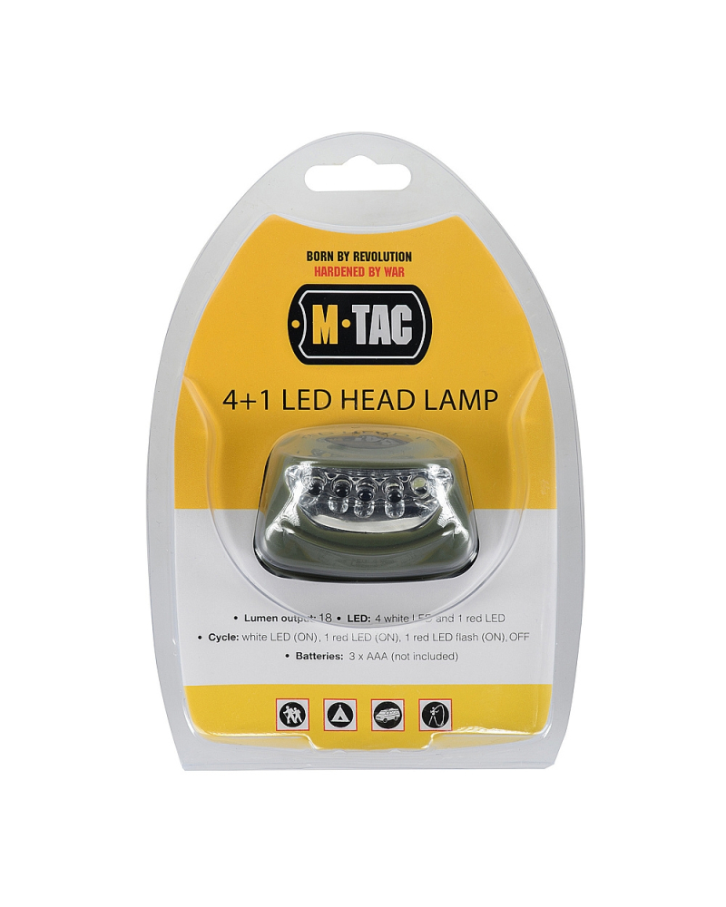 M-Tac 4+1 LED Headlamp | Tactix-Store