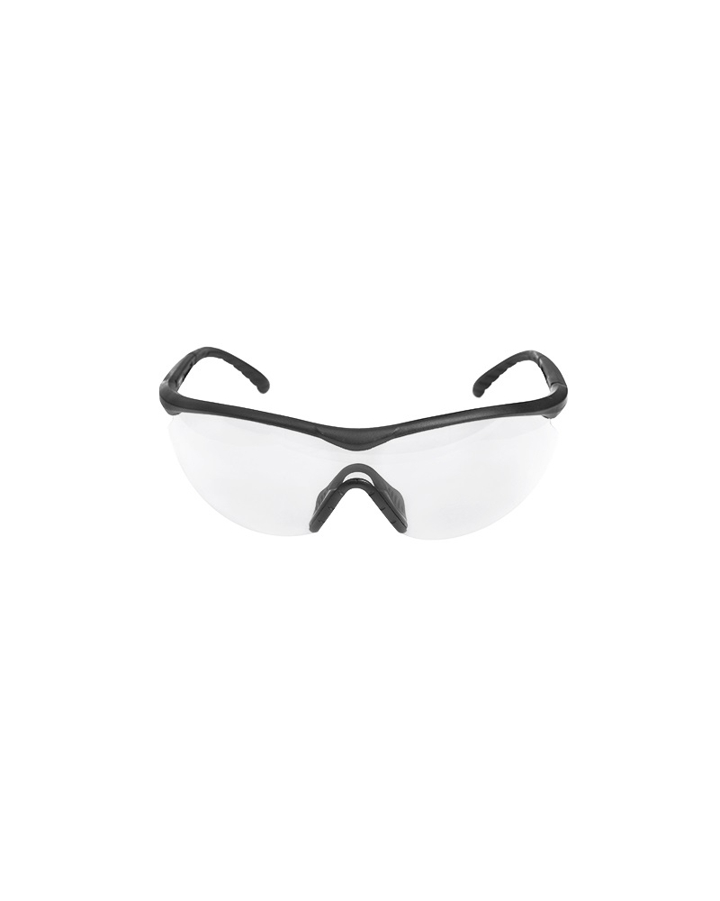 Front view of Fastlink eyewear featuring ANSI Z87.1 certification and MIL-PRF-32432 military ballistic standards.