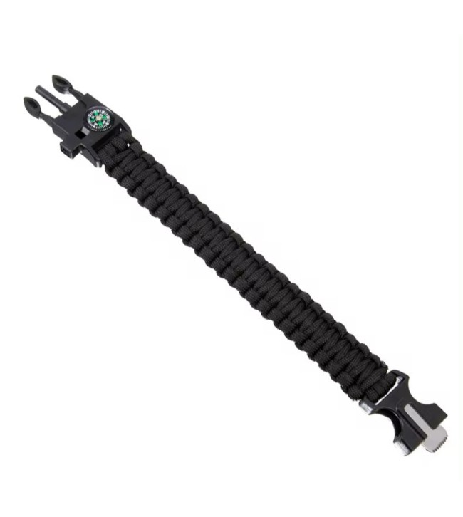 Πολυλειτουργικό βραχιόλι Paracord 25cm με ενσωματωμένο κόφτη και εργαλεία ανάγκης