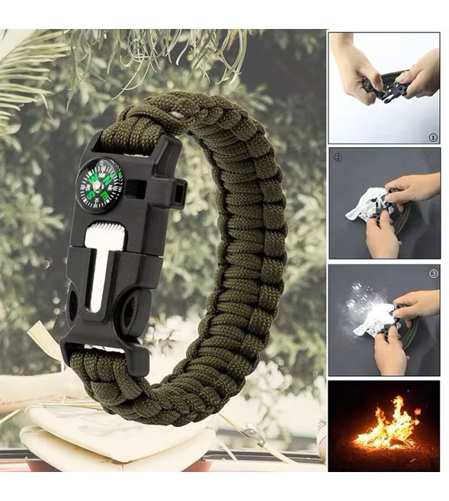 Multifanctional Paracord Bracelet - Multicam