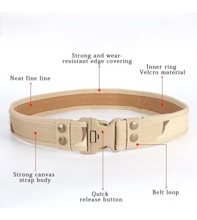 CORDURA Belt with Plastic Safety Buckle Multicam  | Tactix-Store
