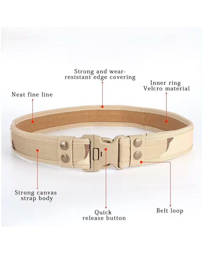 CORDURA Belt with Plastic Safety Buckle Multicam  | Tactix-Store