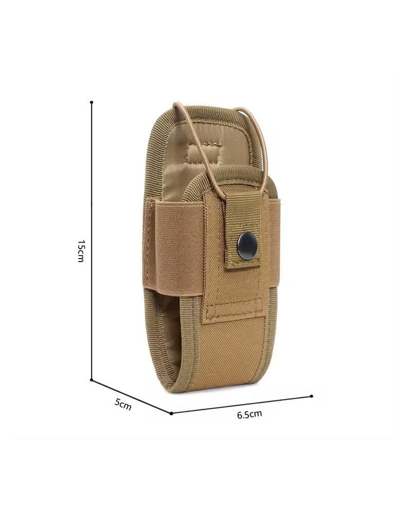 Διαστάσεις μαύρης θήκης ασυρμάτου 15x9x4cm για ζώνη εξάρτησης και γιλέκο security