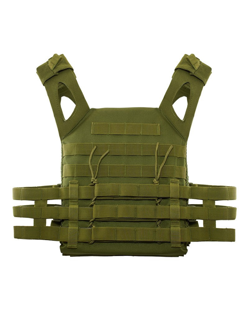 JPC tactical vest rear view with MIL-SPEC webbing system