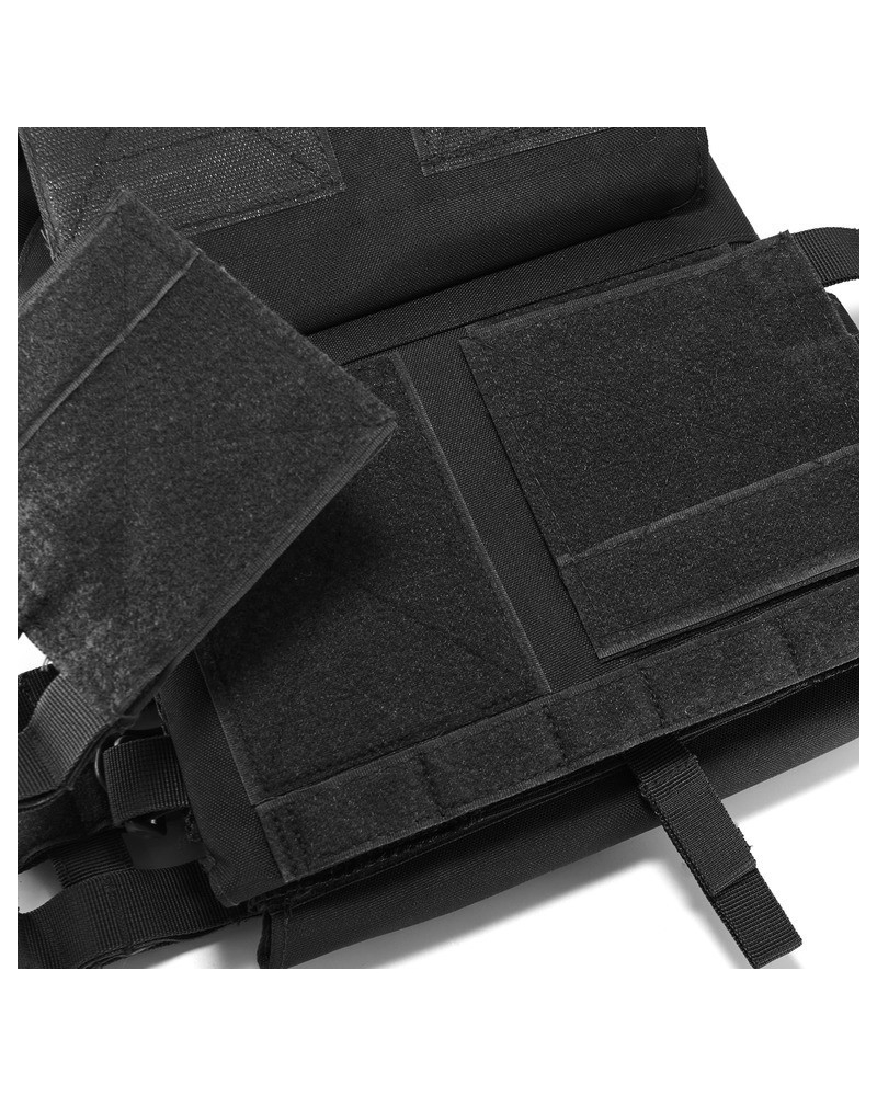 Internal Velcro release system for black JPC plate carrier