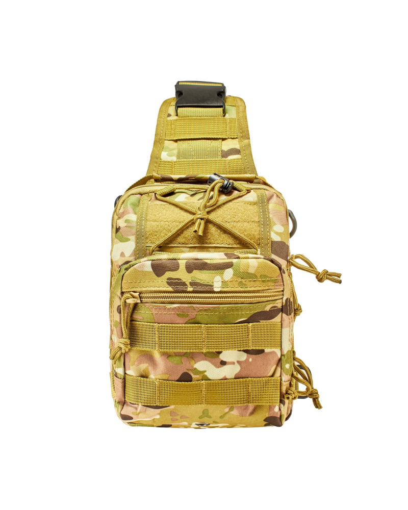 Multicam tactical chest sling bag 7L waterproof military shoulder pack with Molle - Tactix Store