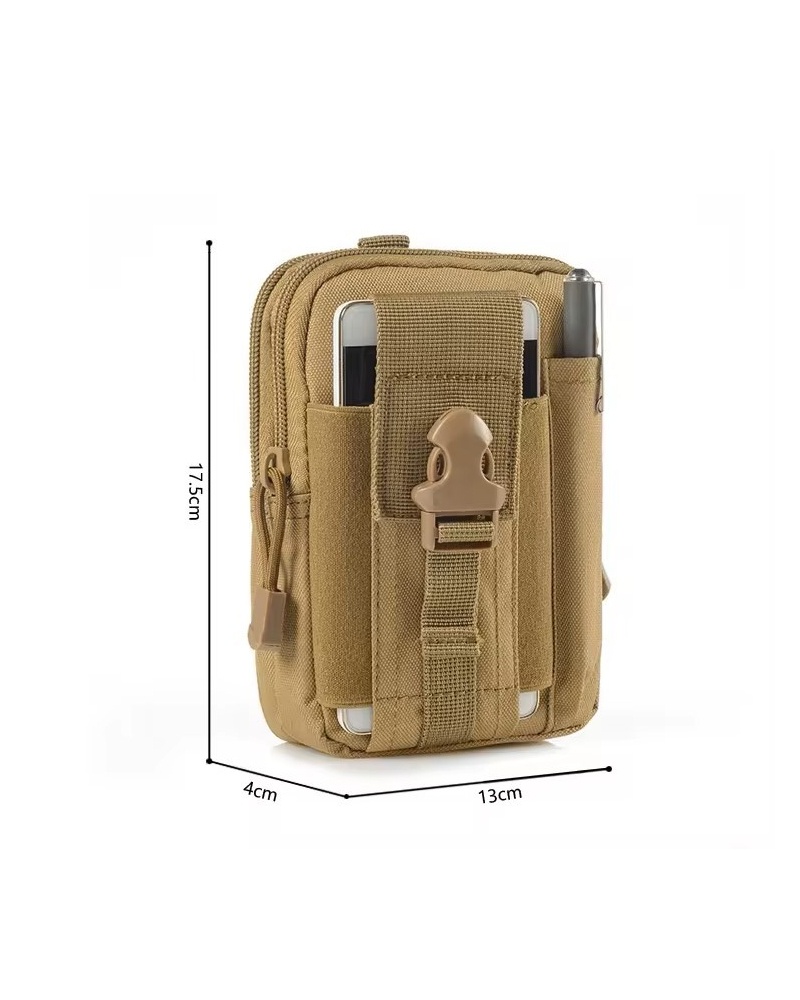 EDC Pouch Tan dimensions and design for tactical and outdoor use
