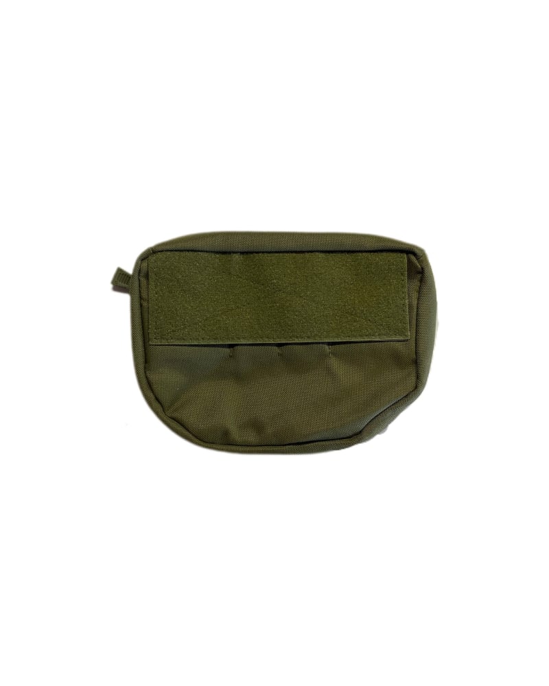 Tactical drop down utility pouch with large Velcro panel