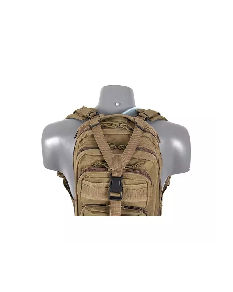 Στρατιωτικό σακίδιο 25 λίτρων TAN ιδανικό για Airsoft και EDC με υποδοχή υδροδοχείου
