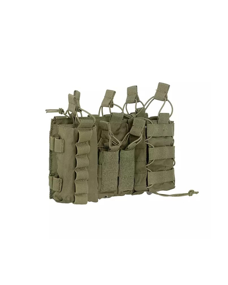 Multi-purpose olive green pouch for pistol mags, multi-tools and glow sticks