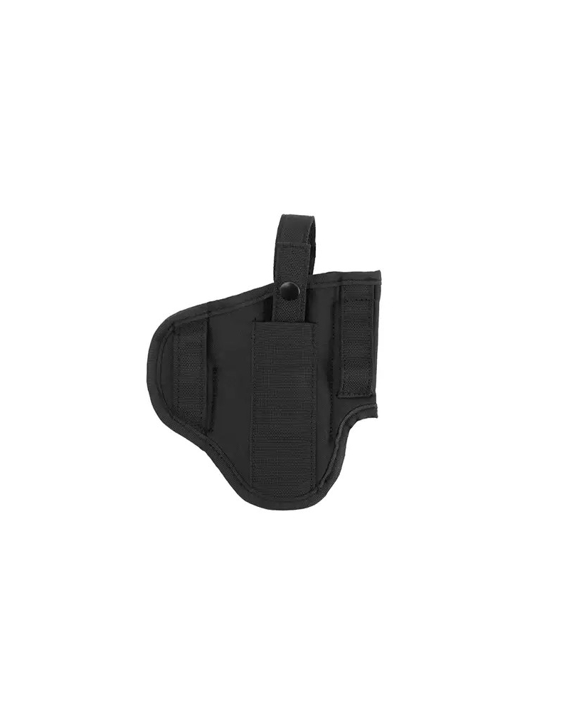 Rear view of belt holster with 6cm belt loops for secure tactical belt attachment
